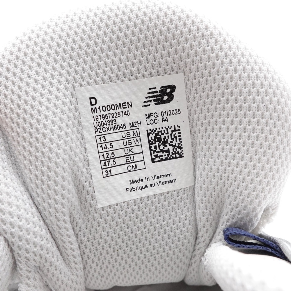 NEW Men's New Balance 1000 Sneakers M1000MEN Navy/Sea Salt - Picture 9 of 11